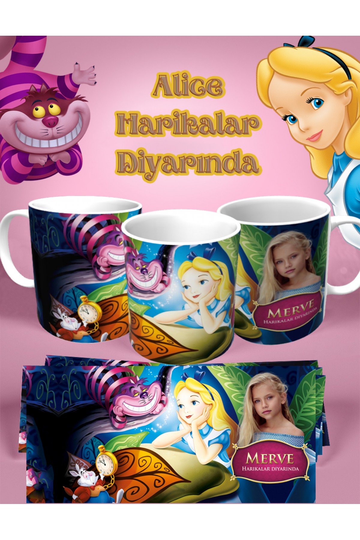 KIZ ÇOCUKLARINA ÖZEL Alice Harikalar Diyarında TEMALI RESİMLİ KUPA KIZ ÇOCUKLARINA ÖZEL Alice Harikalar Diyarında TEMALI RESİMLİ KUPA