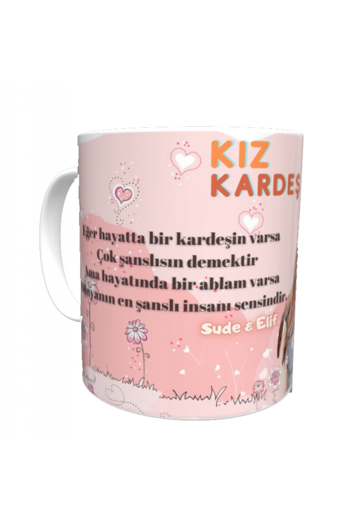 Kişiye özel kupa kıs kardeş temalı Kişiye özel kupa kıs kardeş temalı