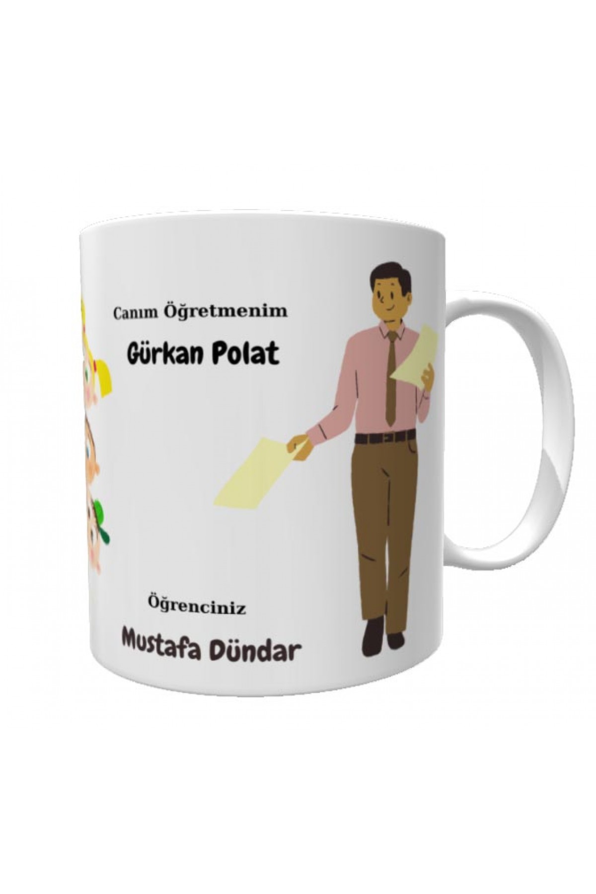 Kişiye özel kupa öğretmenler günü temalı