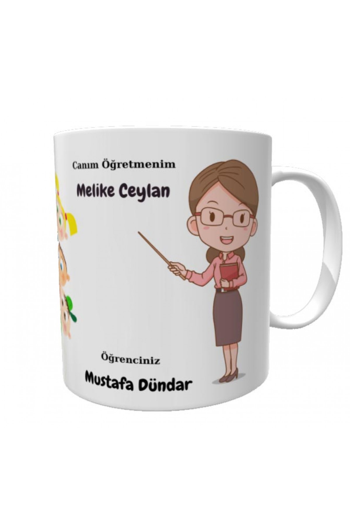 Kişiye özel kupa öğretmenler günü temalı