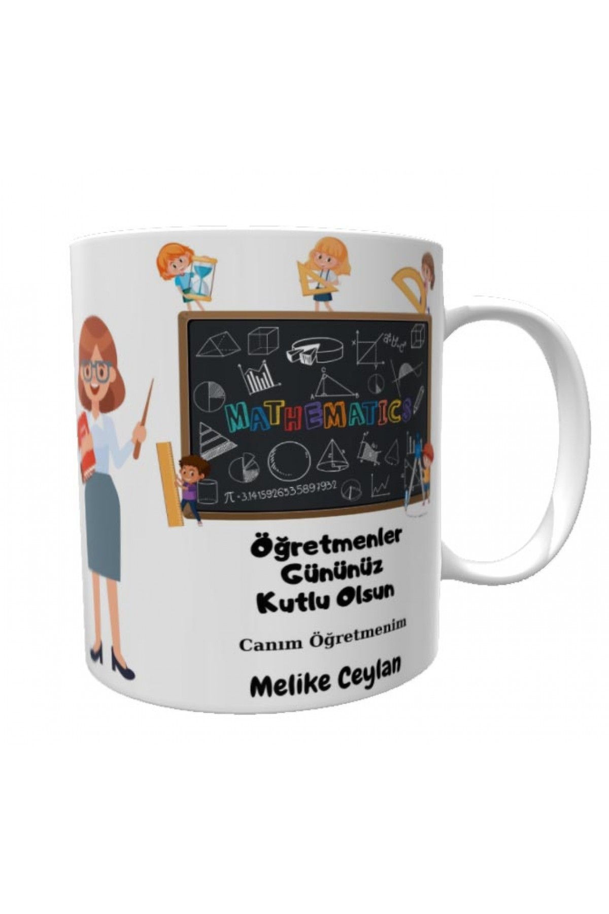 Kişiye özel kupa öğretmenler günü temalı