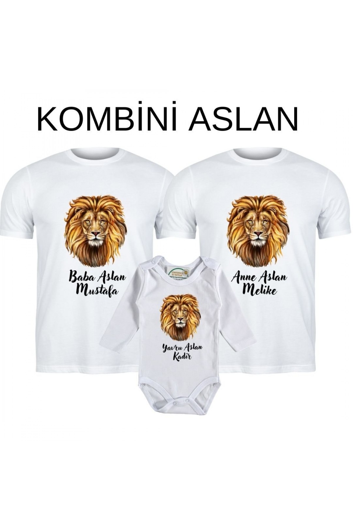 Kişiye Özel Kombini Aslan Temalı