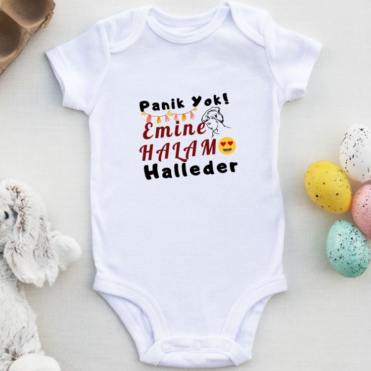 Kişiye özel bebek zıbın Panik Yok Halam Halleder
