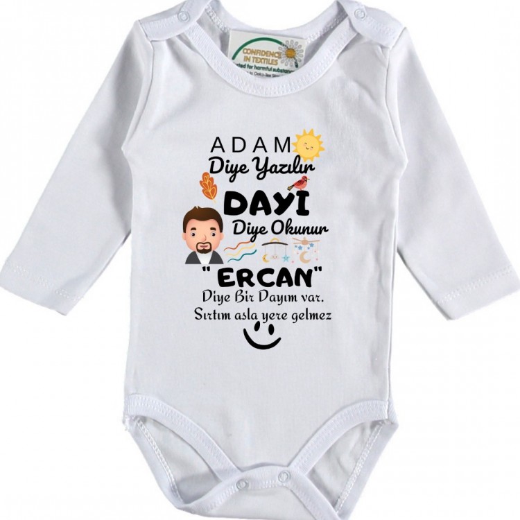 Kişiye özel bebek Zıbın Adam diye yazılır Dayı diye okunur