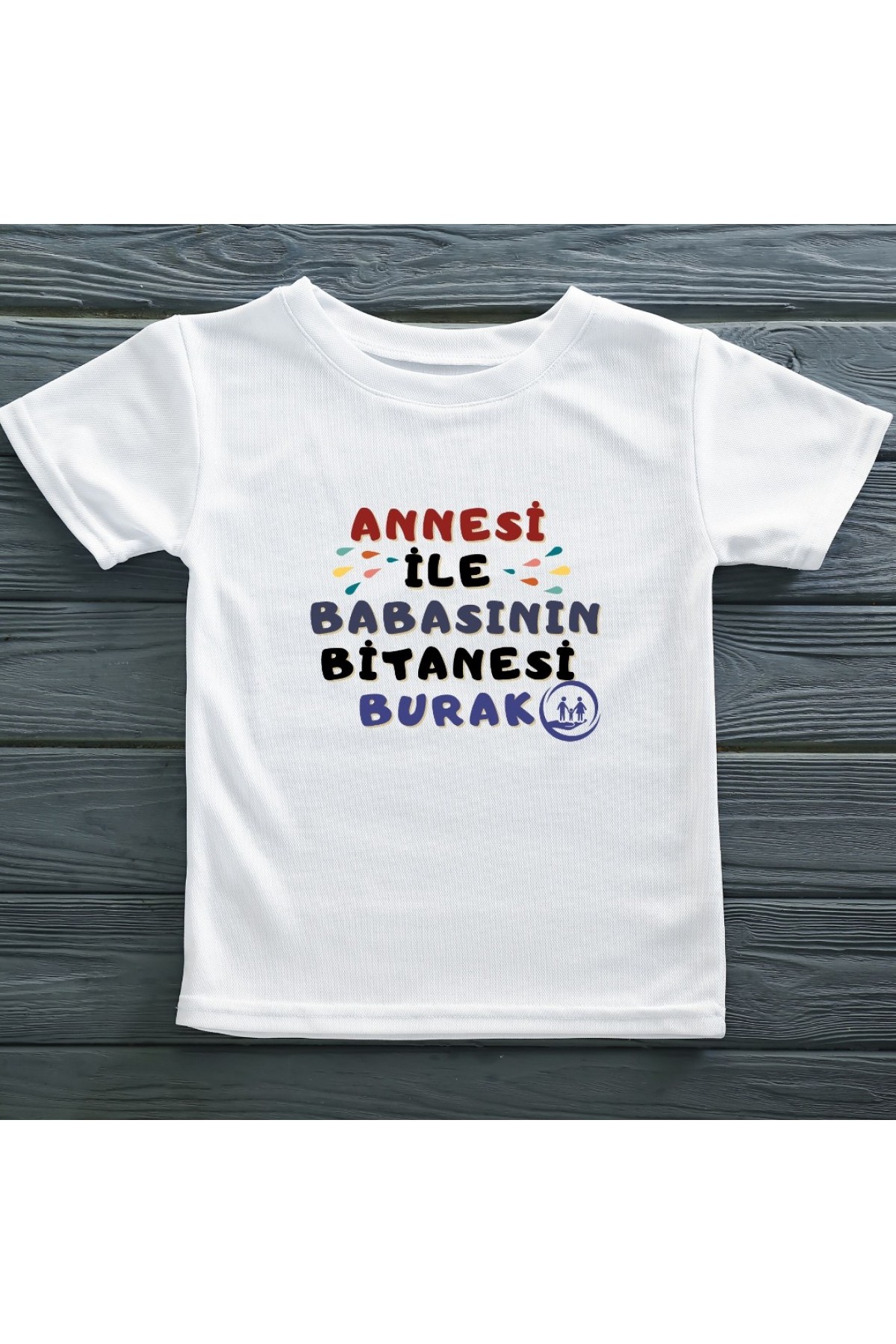 Annesi ile babasının Birtanesi Kişiye Özel Baskılı Tişört Erkek Çocuk