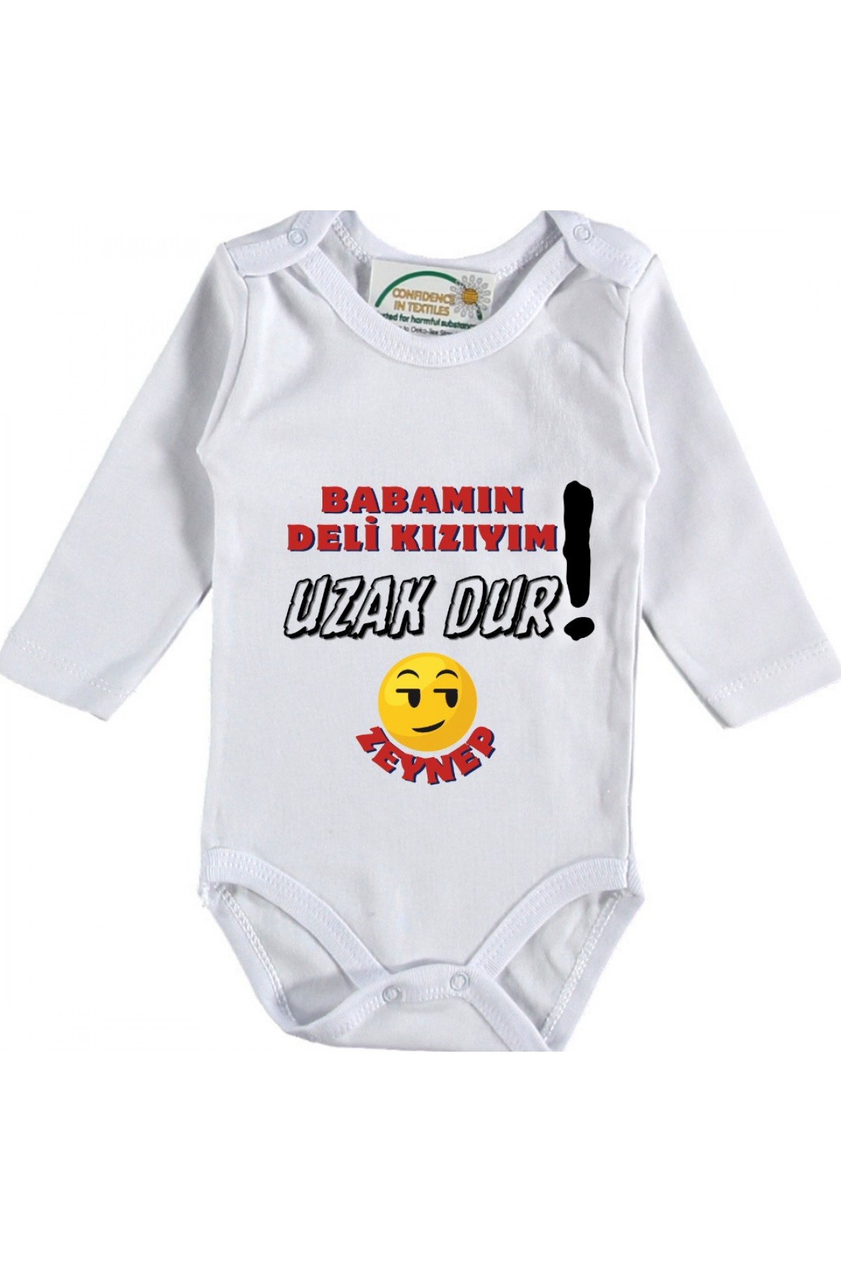 Babamın Deli Kızıyım uzak Dur Yazılı Bebek Zıbın