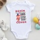Kişiye özel Baskılı bebek Zıbın Benim İlk Bayramım Kız Bebek