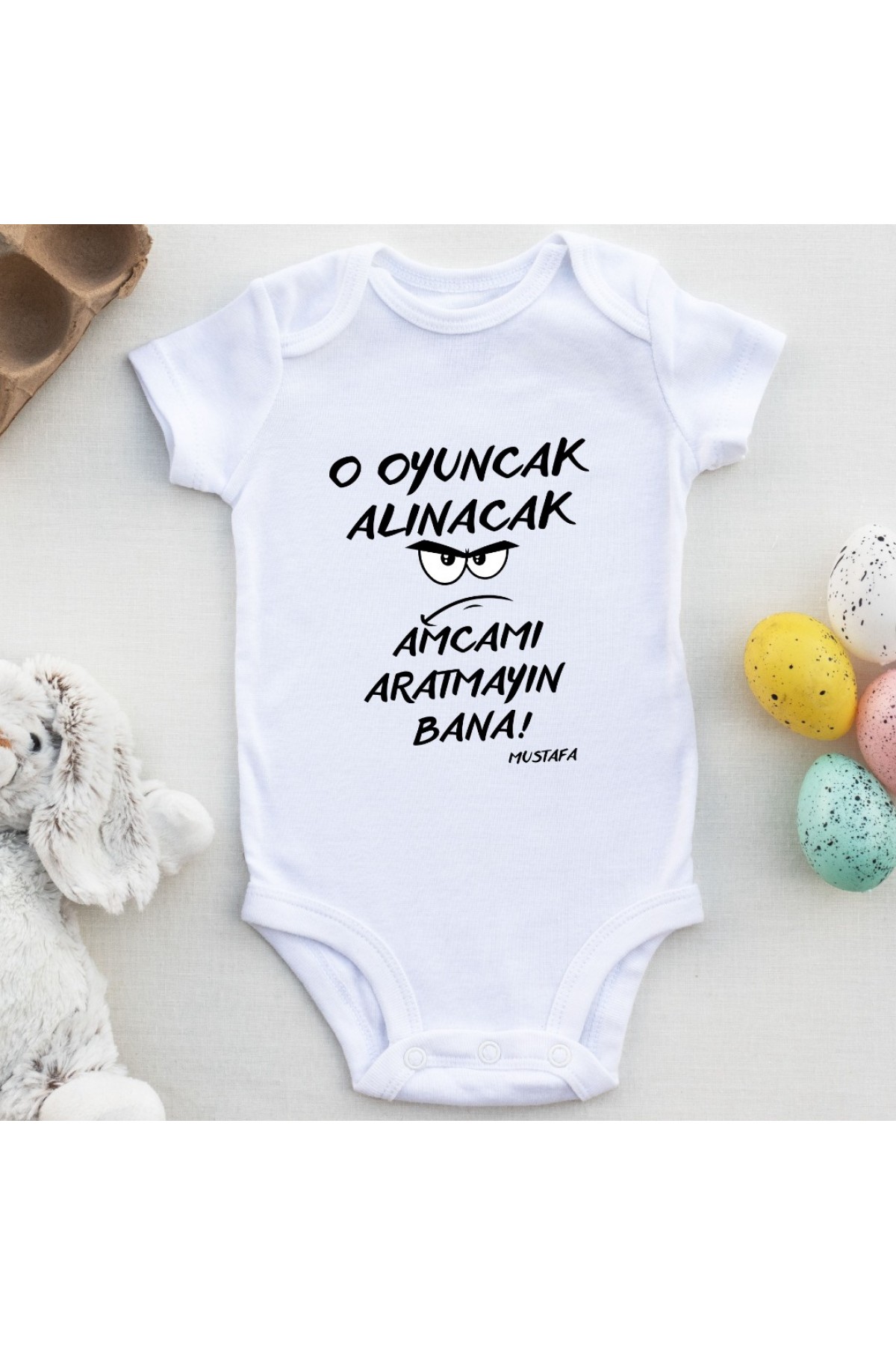 Bu Oyuncak Alınacak Amcamı Aratmayın bana Yazılı Bebek Zıbın
