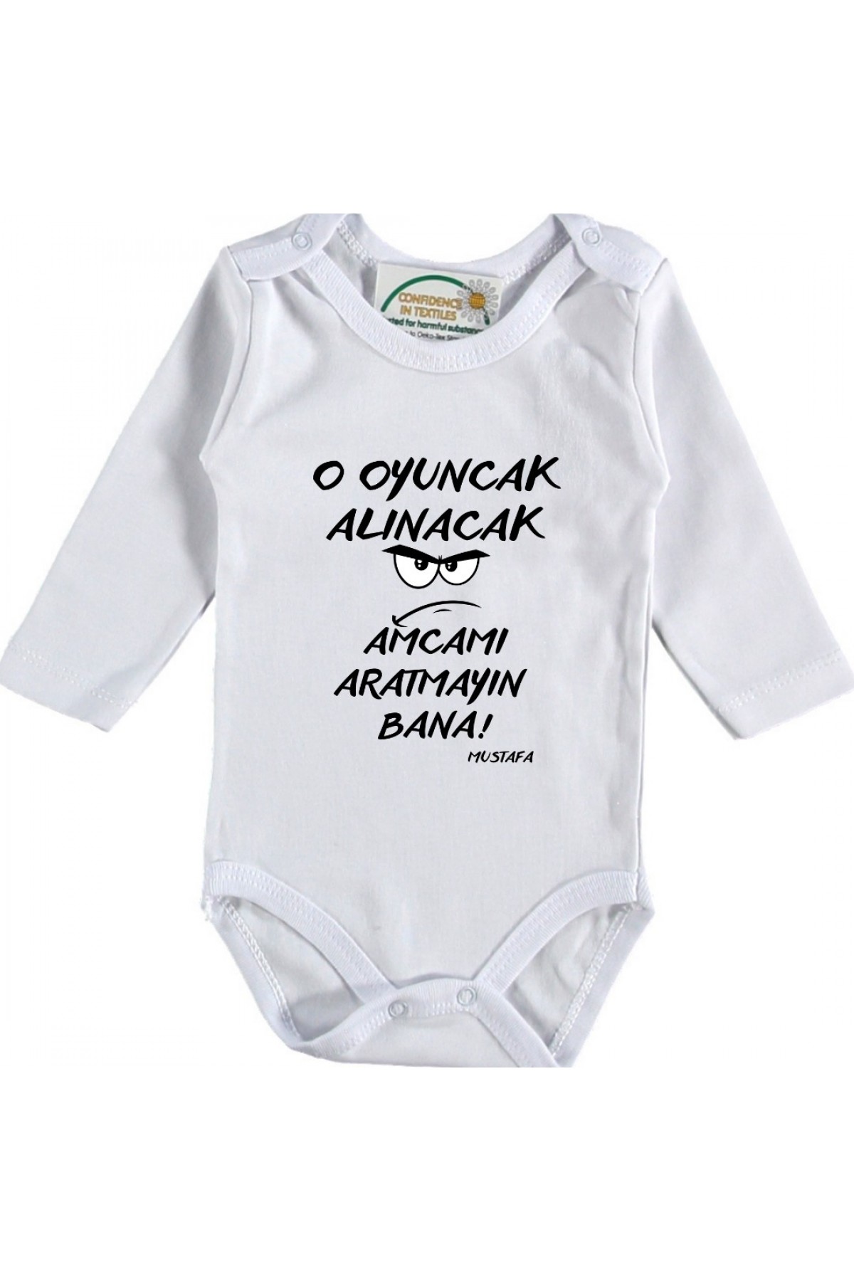 Bu Oyuncak Alınacak Amcamı Aratmayın bana Yazılı Bebek Zıbın