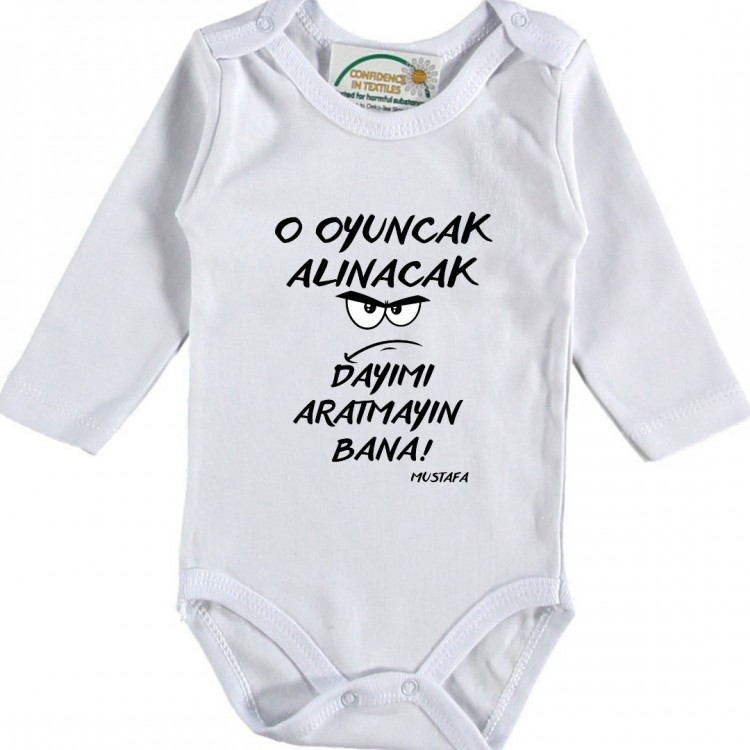 Bu Oyuncak Alınacak dayımı Aratmayın bana Yazılı Bebek Zıbın