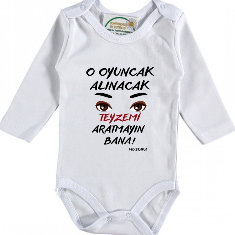 Bu Oyuncak Alınacak Teyzemi Aratmayın bana Yazılı Bebek Zıbın