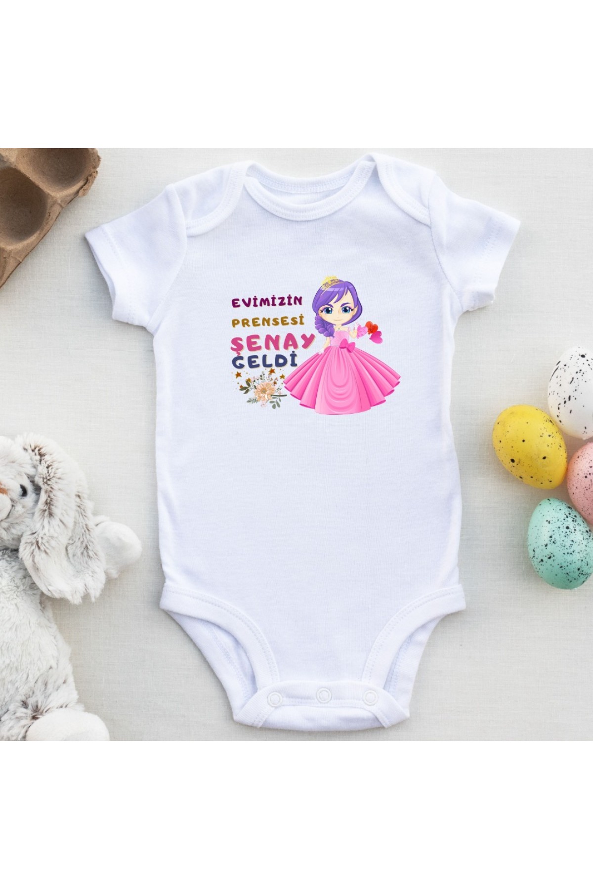 Kişiye özel bebek Zıbın Evin Prensesi Geldi