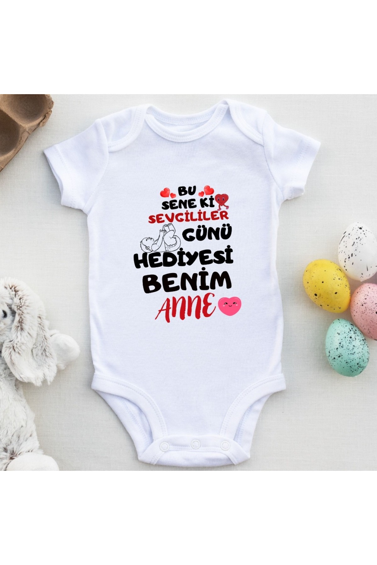 Kişiye özel bebek zıbın Kişiye özel bebek zıbın Sevgililer günü Anneye hediye