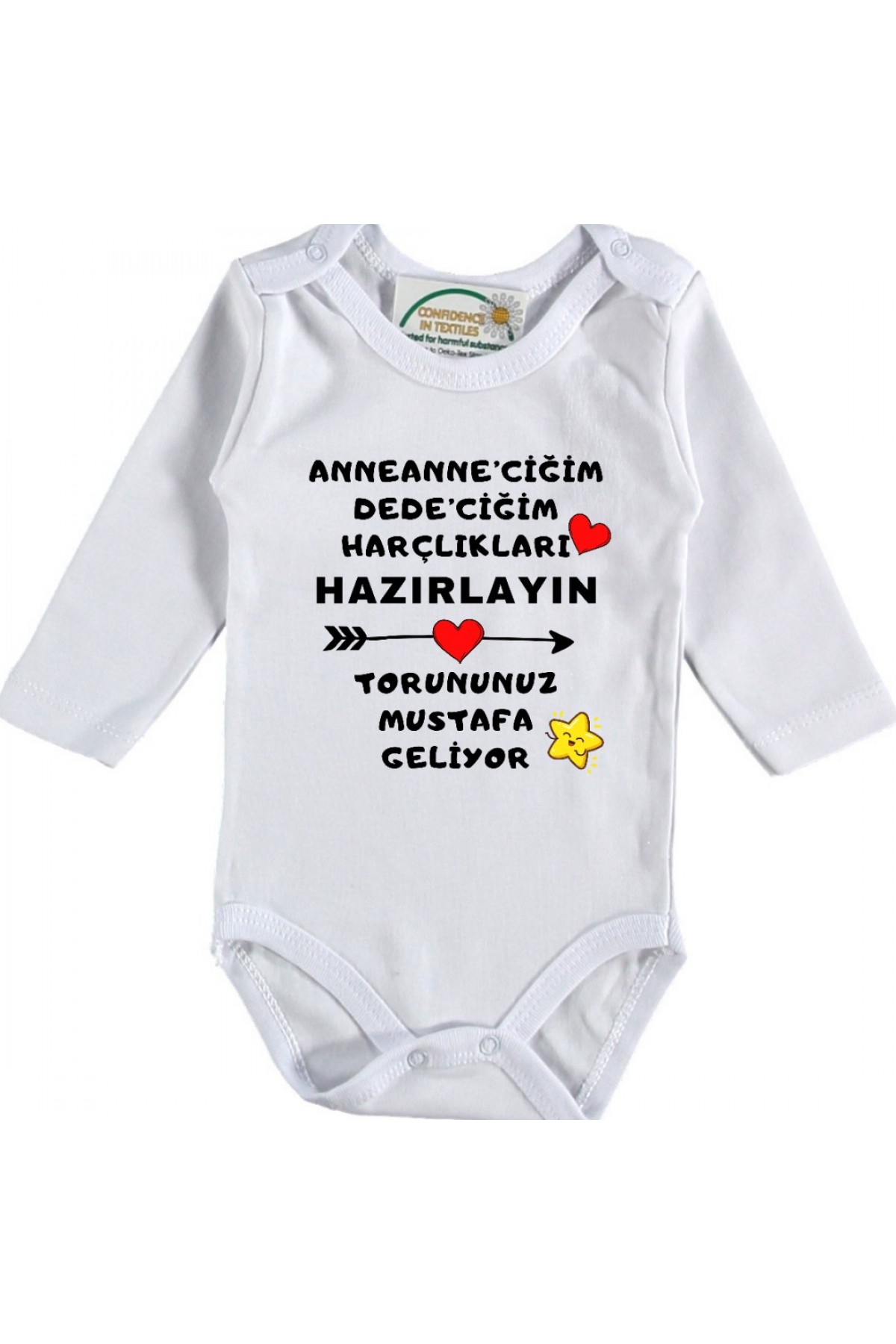 Anneanneciğim Dedecim harçlıkları hazırla Yazılı Kişiye özel Bebek Zıbın Anneanneciğim Dedecim harçlıkları hazırla Yazılı Kişiye özel Bebek Zıbın