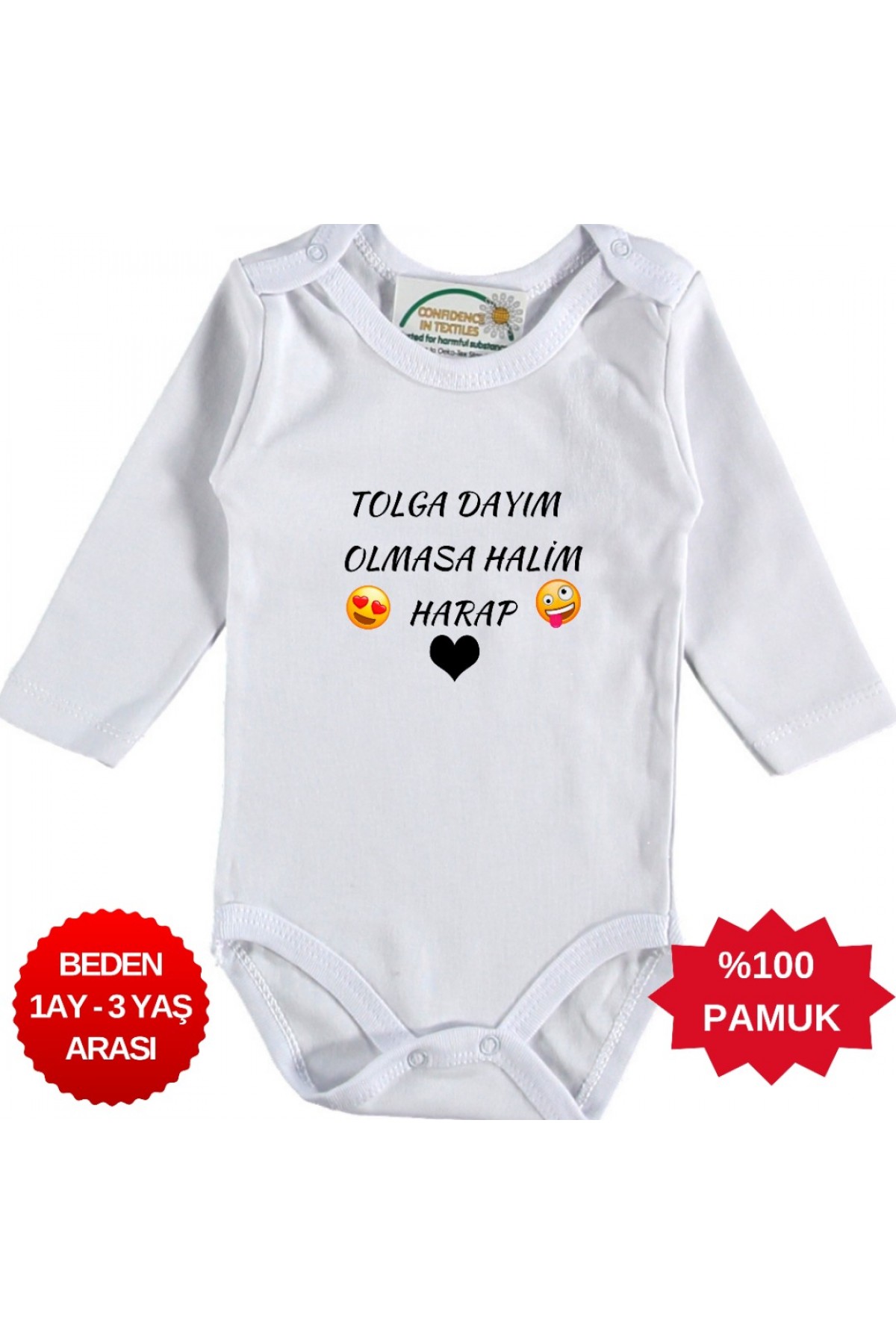 Olmasa Halim harap Yazılı Kişiye özel Kız Bebek Zıbın