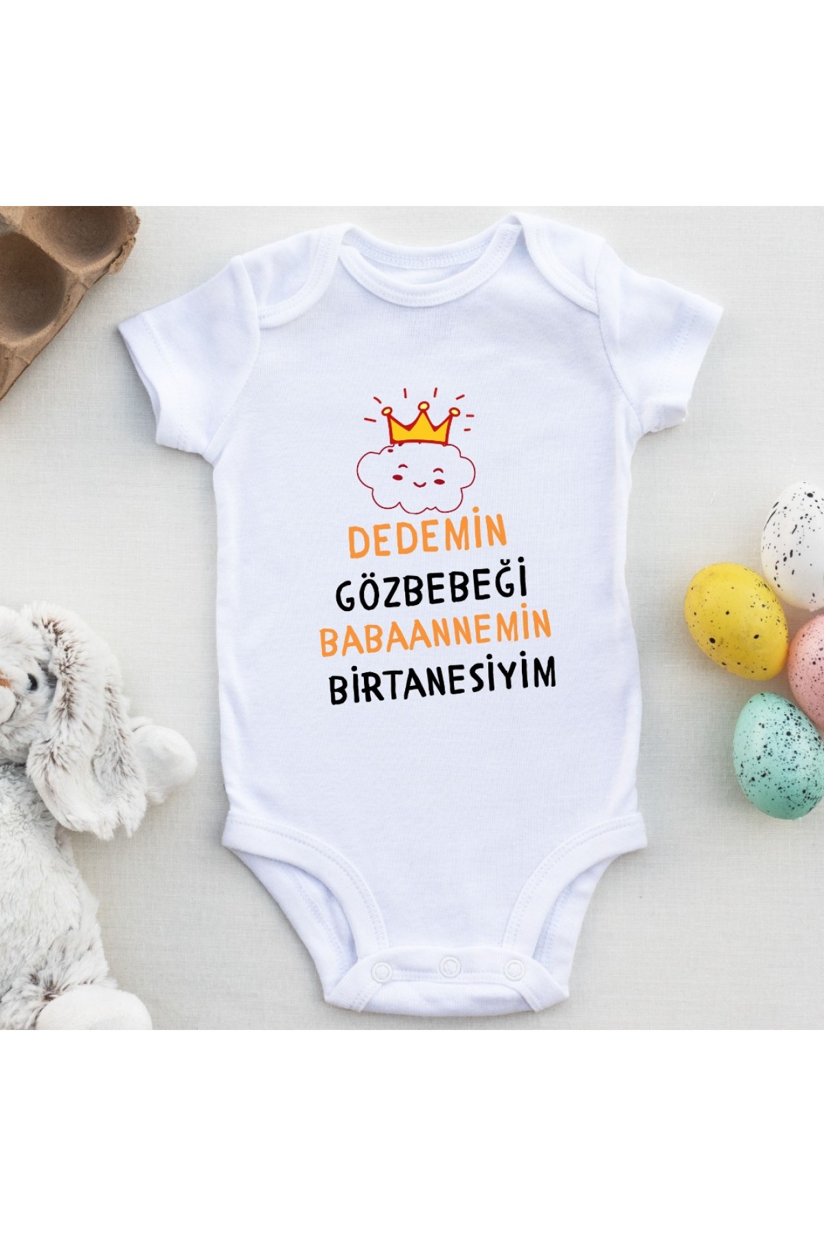 Dedemin Göz Bebeği Yazılı Kişiye özel Bebek Zıbın