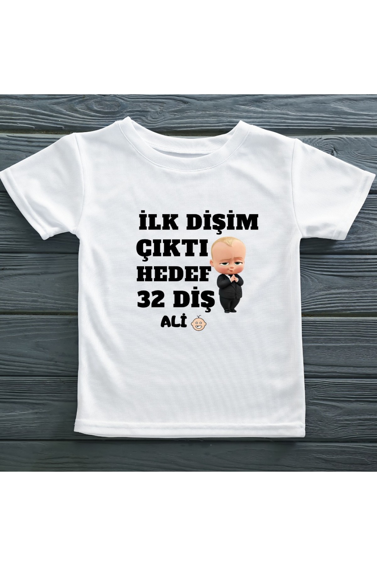 Hazır Olun  9 Aylık Yoldan Maçıına Geliyorum Yazılı Kişiye Özel Çocuk Tişörtü