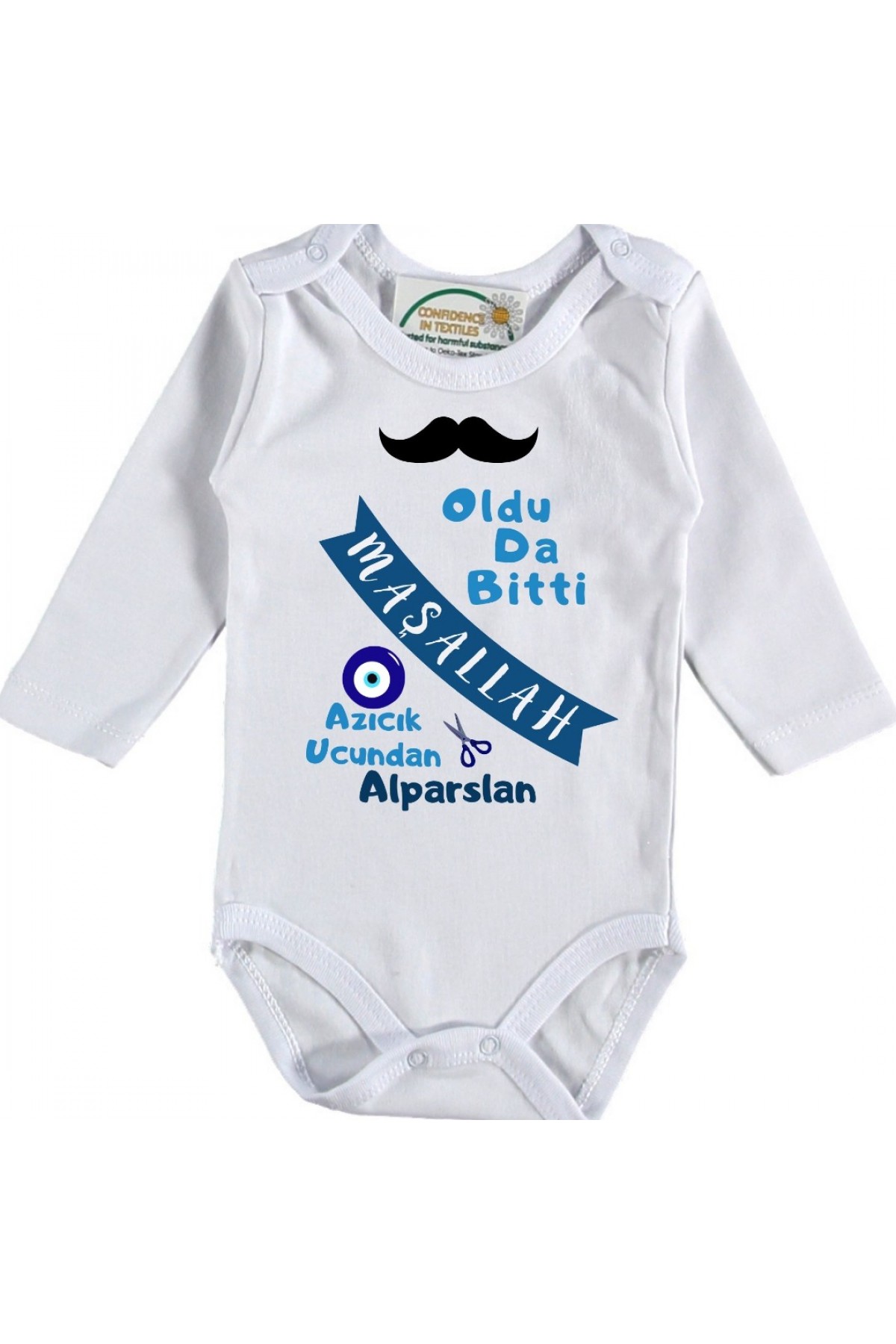 Oldu Da Bitti Yazılı Kişiye özel Bebek Zıbın