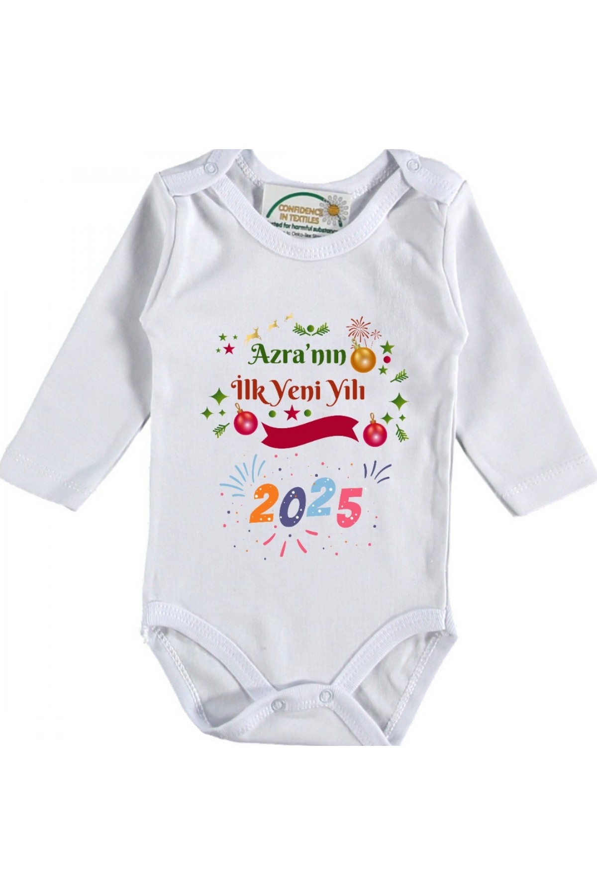 Bu benim İlk Yeni Yılım Kişiye Özel Bebek Zıbın