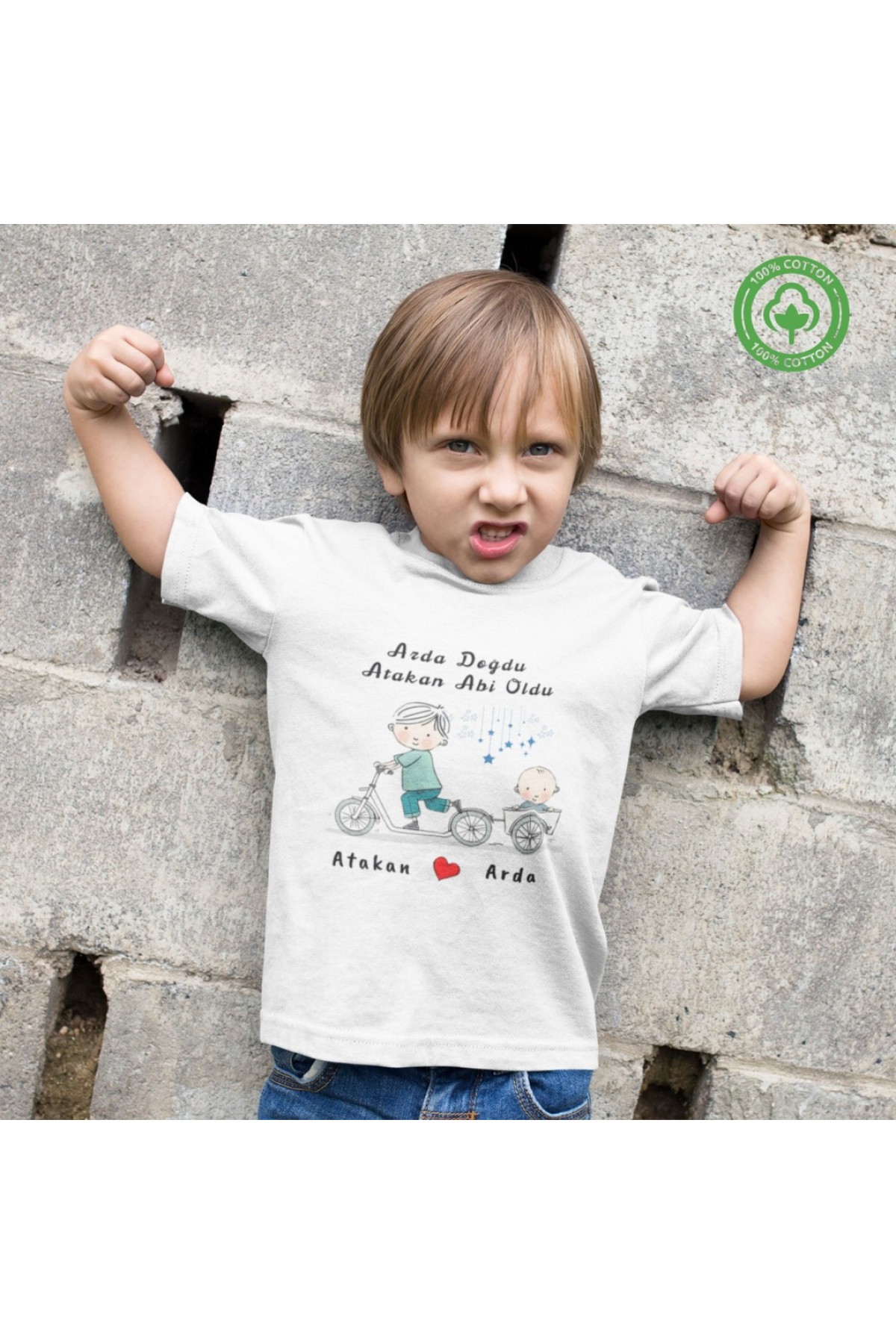 Abi Oldu yazılı Özel Erkek Çocuk Tişörtü