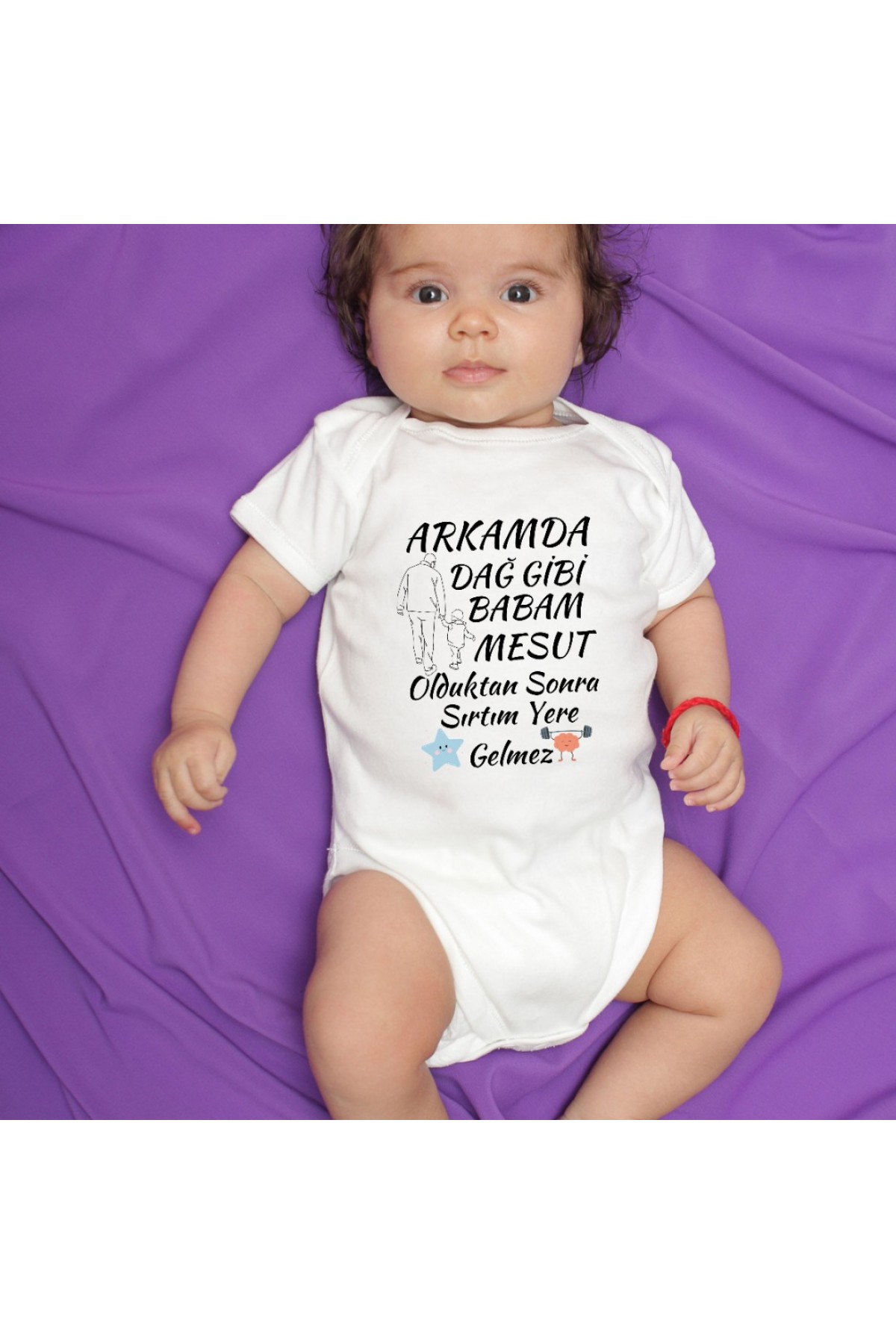 Dayımın Aslan yiğenyim  Babaannemin ve Dedemin İlk Göz Ağrıyım Yazılı Kişiye özel Bebek Zıbın