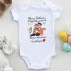 Babamın Oğluyum Annemin Aşkıyım Yazılı Kişiye özel Bebek Zıbın