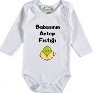 Babasının Antep Fstığı Kişiye Özel Bebek Zıbın