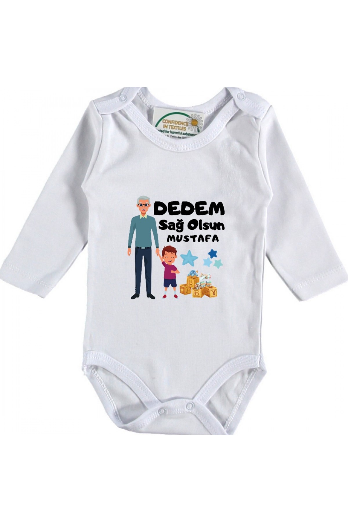 Dedem Sağ Olsun Yazılı Bebek Zıbın