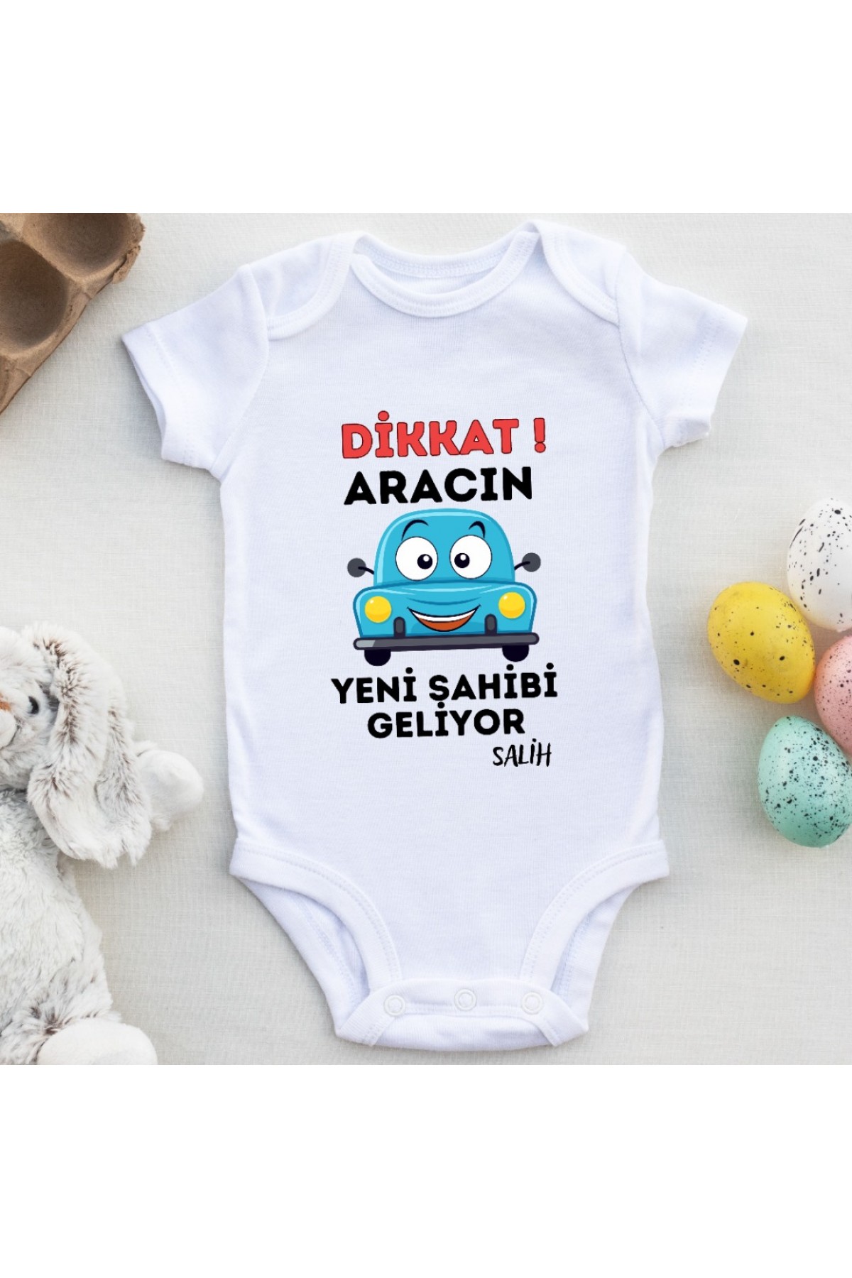 Dikkat Aracın yeni Sahibi Geliyor Yazılı Bebek Zıbın