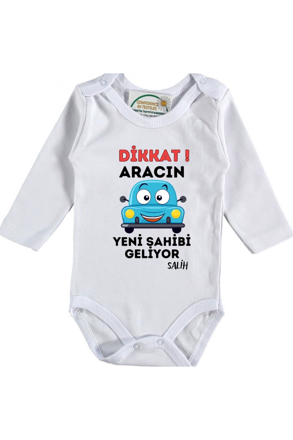 Dikkat Aracın yeni Sahibi Geliyor Yazılı Bebek Zıbın
