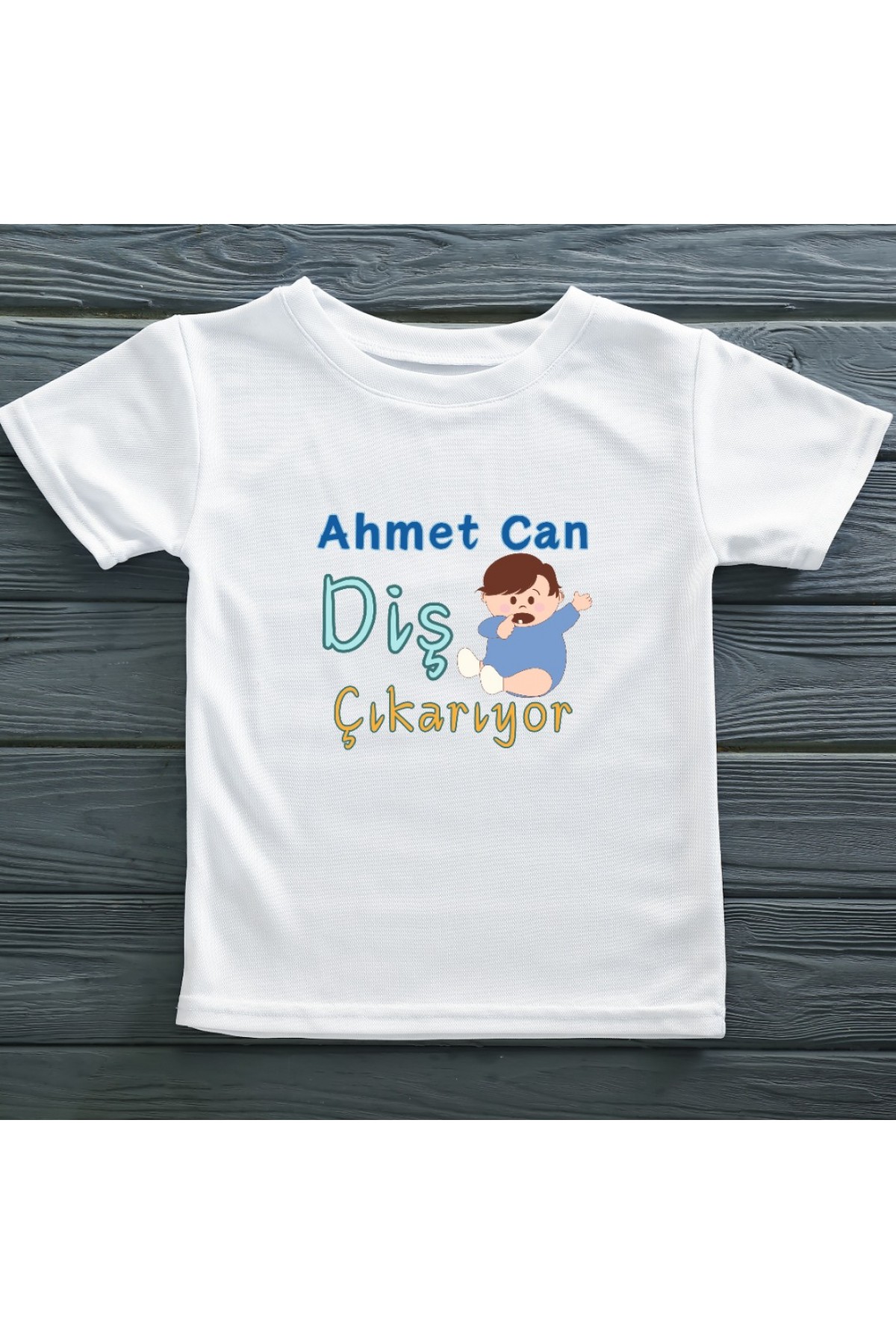 Diş Çıkarıyor Yazılı Erkek Çocuk Tişörtü