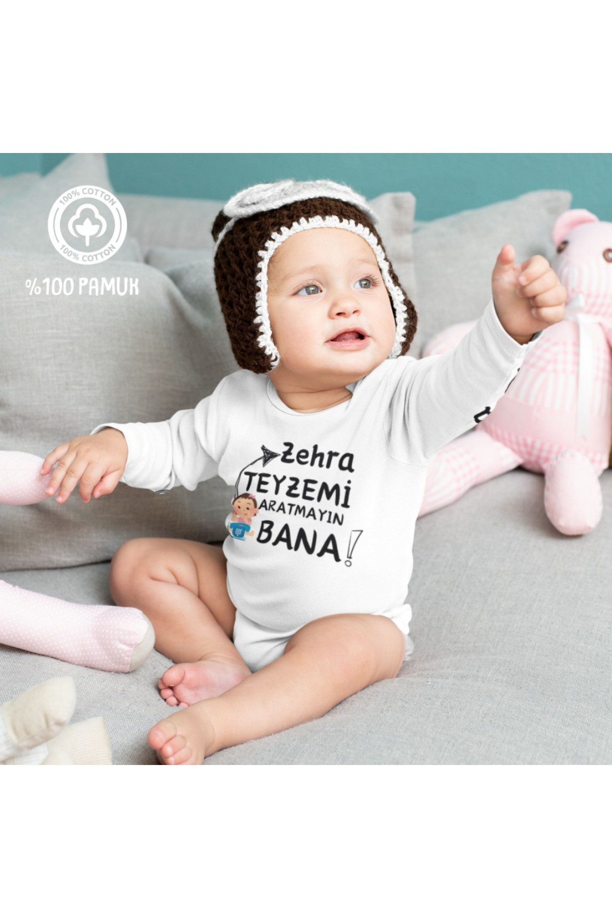 Aratmayın bana Yazılı Kişiye Özel Kız Bebek Zıbın Aratmayın bana Yazılı Kişiye Özel Kız Bebek Zıbın
