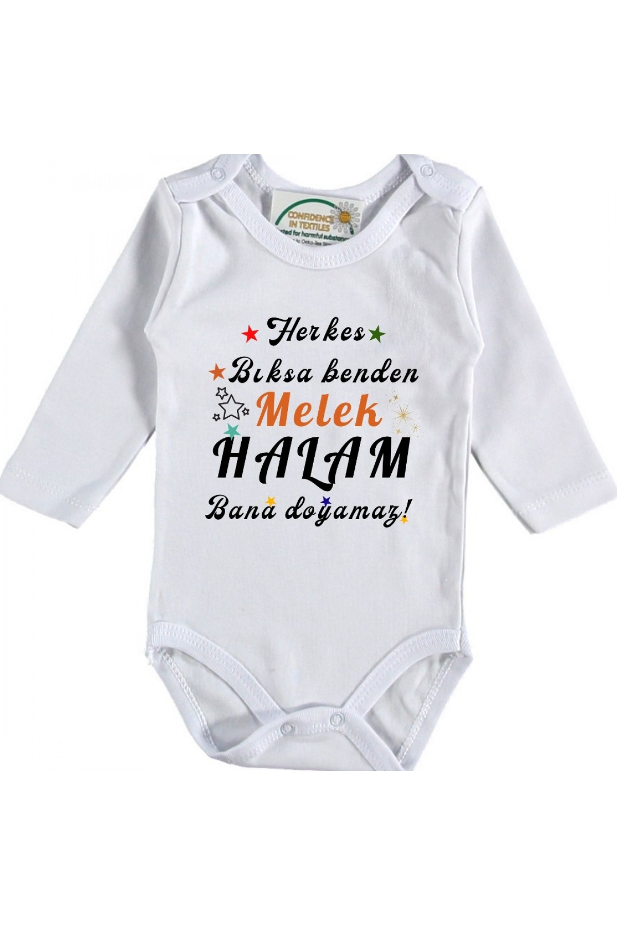 Herkes Bıksa Benden Teyzem - Halam bana Doyamaz Yazılı Bebek Zıbın