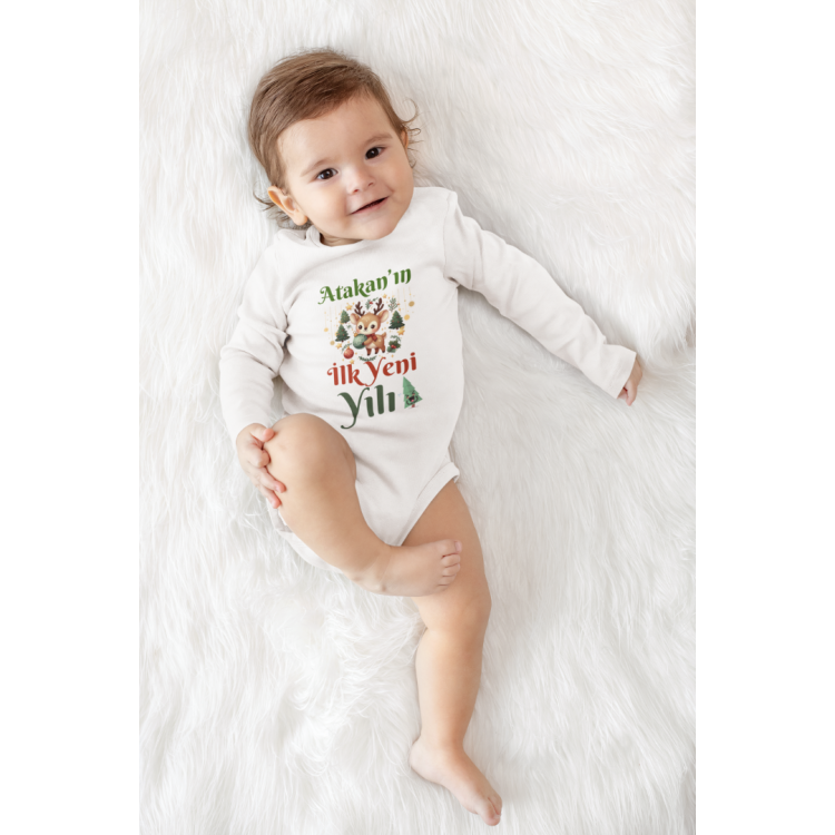 İlk Yeni Yılı Kişiye Özel Bebek Zıbın