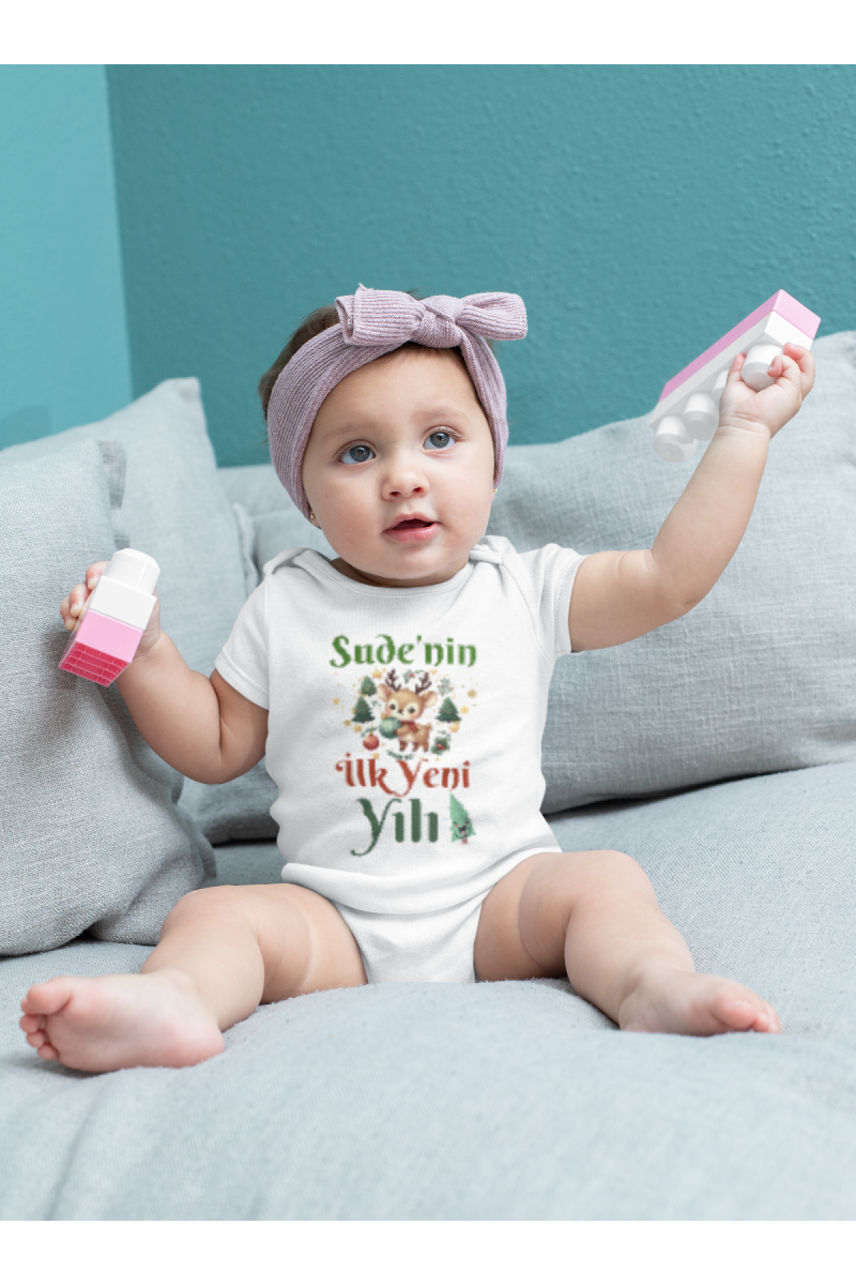İlk Yeni Yılı Kişiye Özel Bebek Zıbın
