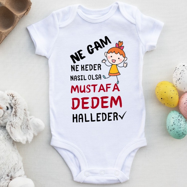 Ne gam ne keder Nasıl Olsa halleder Yazılı Kişiye Özel Kız Bebek Zıbın-yeni Ne gam ne keder Nasıl Olsa halleder Yazılı Kişiye Özel Kız Bebek Zıbın-yeni