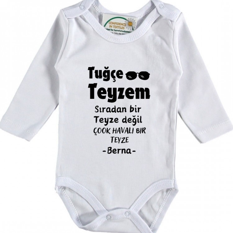 Benim Teyzem Sıradan Bir teyze Değil Çok Havalı Bir Teyze Yazılı Kişiye Özel Erkek Bebek Zıbın Benim Teyzem Sıradan Bir teyze Değil Çok Havalı Bir Teyze Yazılı Kişiye Özel Erkek Bebek Zıbın