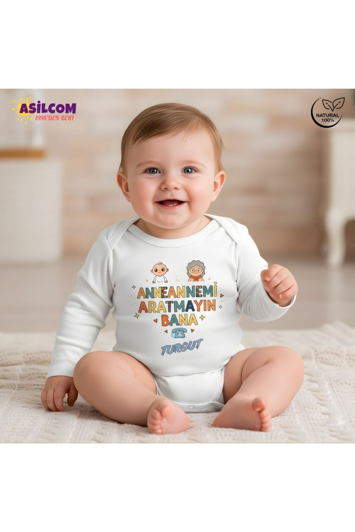 "Anneannemi - Babaannemi Aratmayın Bana!" - Miniklere Özel Sevgi Dolu kişiye özel Zıbınlar!