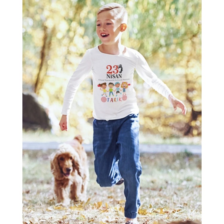 23 Nisan Çocuk bayramı Tasarımlı Unisex Çocuk Tişörtü - %100 Pamuklu Kumaş 23 Nisan Çocuk bayramı Tasarımlı Unisex Çocuk Tişörtü - %100 Pamuklu Kumaş