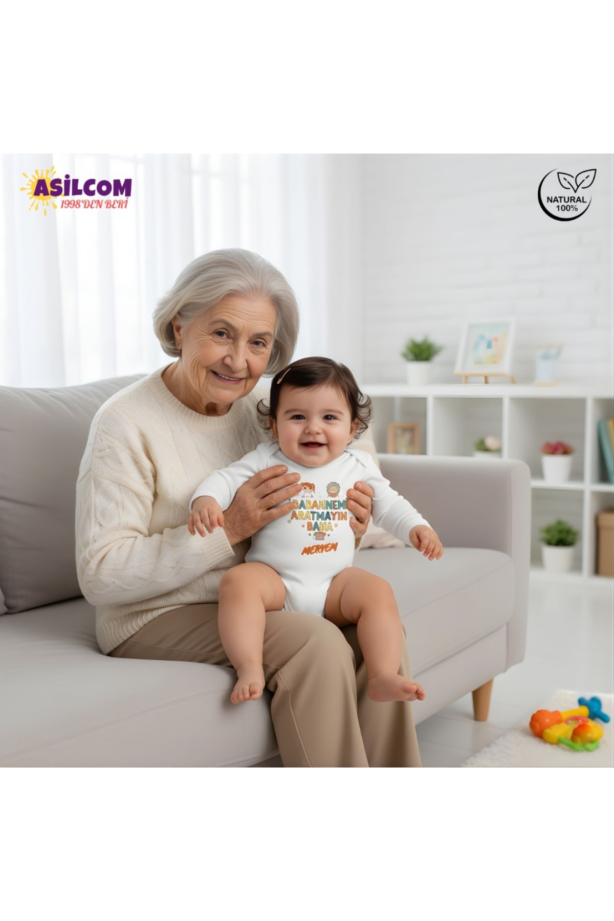 "Anneannemi - Babaannemi Aratmayın Bana!" - Miniklere Özel Sevgi Dolu kişiye özel Zıbınlar!