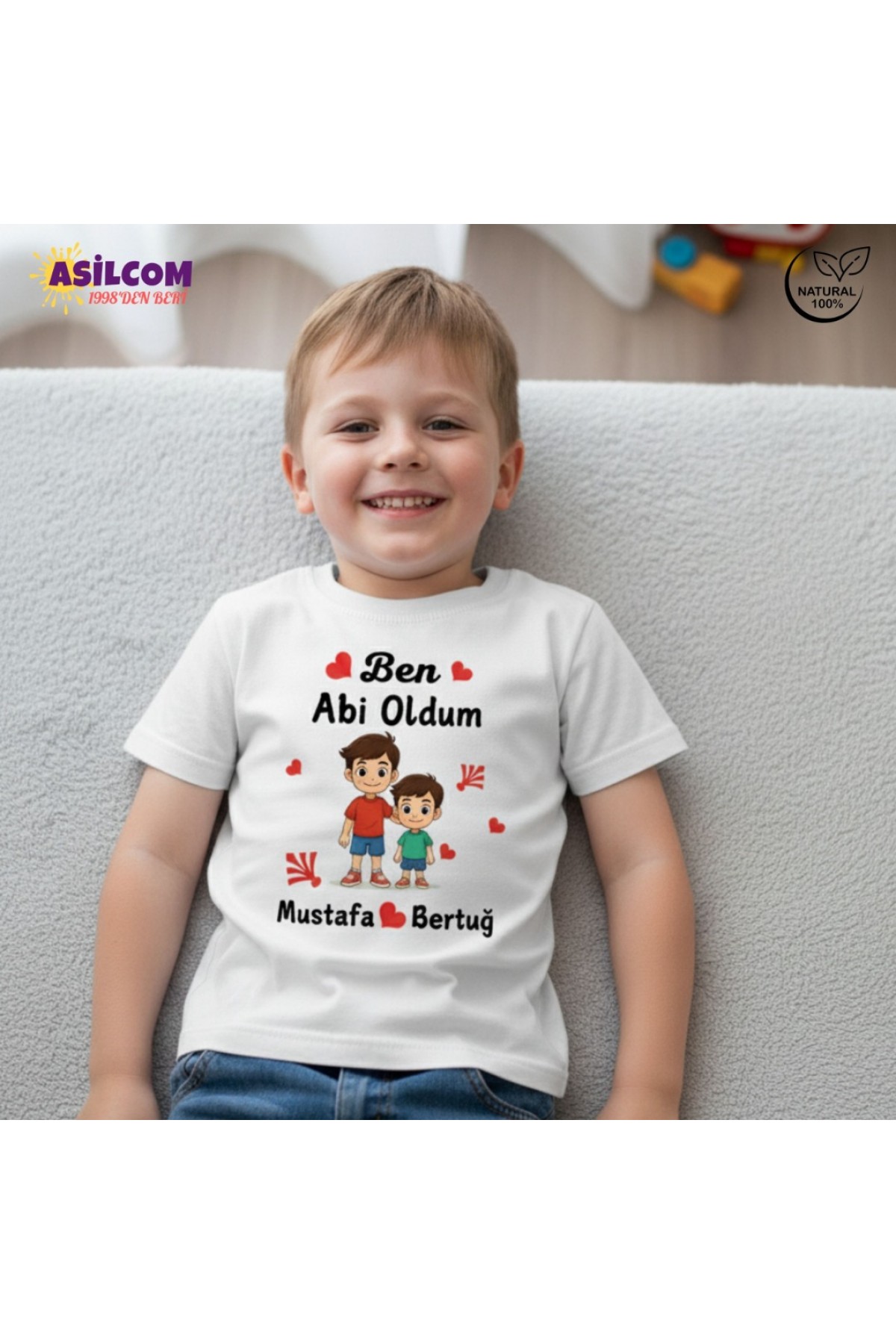 Kardeşlik: Kişiye Özel İsimli Tişört Abi Oldu