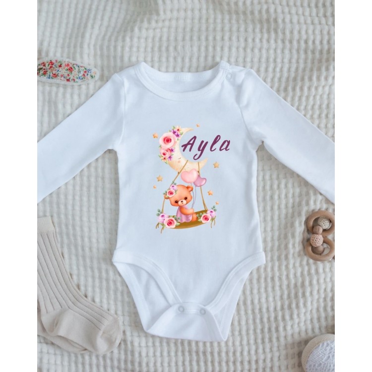 İsim yazılabilen Kişiye Özel Bebek Zıbın - %100 Pamuk İsim yazılabilen Kişiye Özel Bebek Zıbın - %100 Pamuk