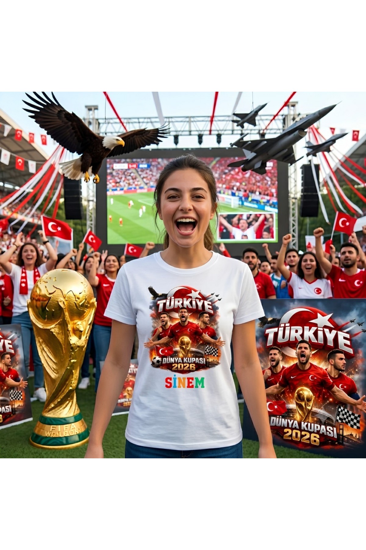 Kişiye Özel Türkiye Dünya Kupası 2026 Tişörtü – İsim Baskılı %100 Pamuk Kişiye Özel Türkiye Dünya Kupası 2026 Tişörtü – İsim Baskılı %100 Pamuk